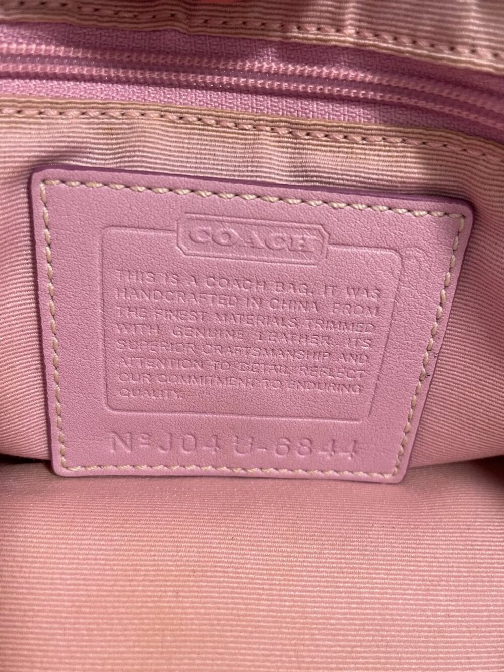 Coach Signature Mini Field Bag/Cross Body # 6844 Lt. Pink Vintage Y2K - Picture 7 of 16